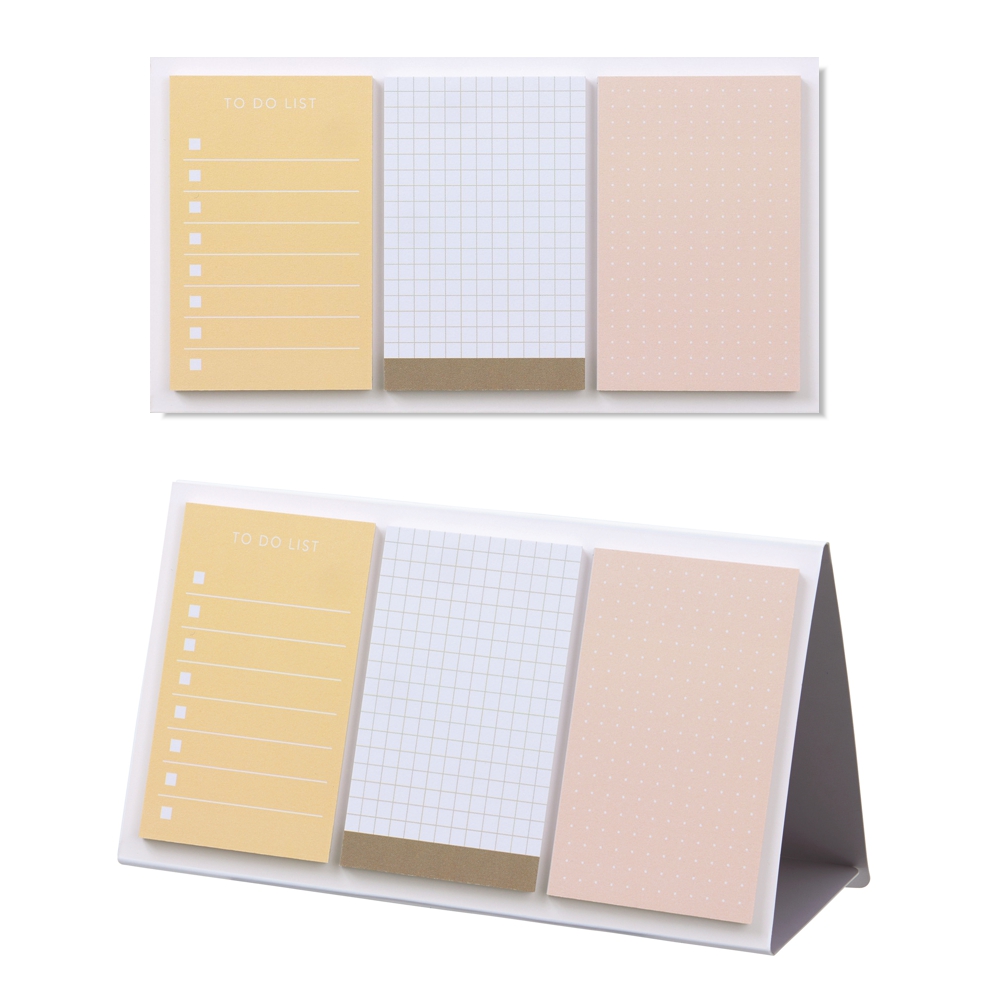 EMILY Sticky Notes Set (Memo 01 Sandfarben) Haftnotizen | by KING JIM