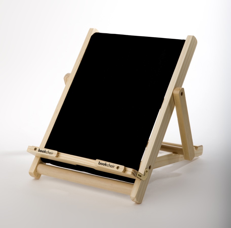 9781905107032pwYizVZwlxhMn Bookchair (Large) | Schwarz | Leseständer aus Holz | Für Bücher,und Tablets