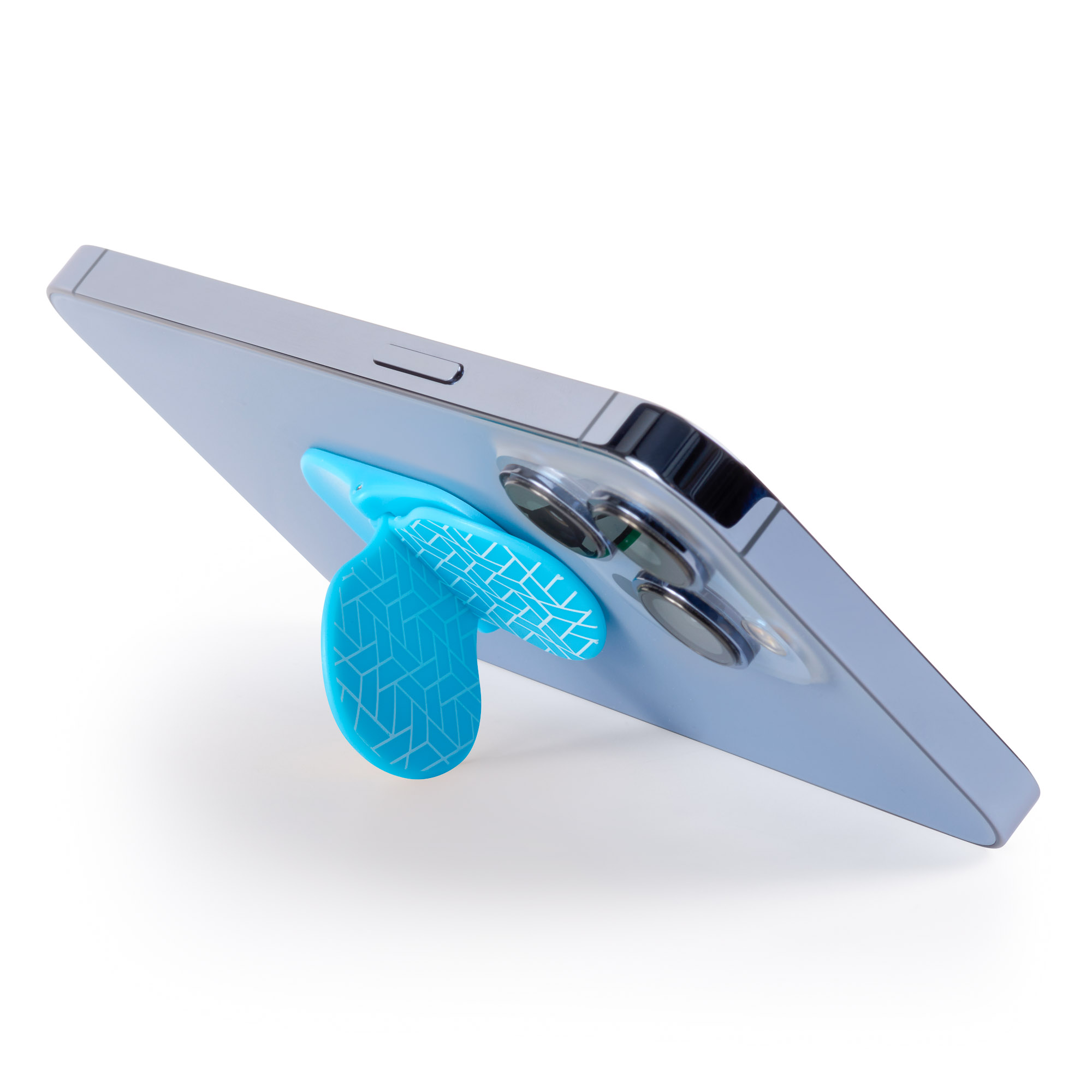 5060058361848_3 zipgrips (Blue Geometrical) | 2 in 1 Handy-Griff & Aufsteller | Sicherer Griff | Halter für Smartpho