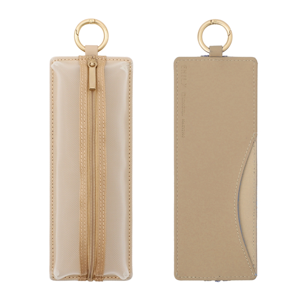 EMILY Mesh Federmäppchen (Beige) Flat Pen Case | by KING JIM Japan