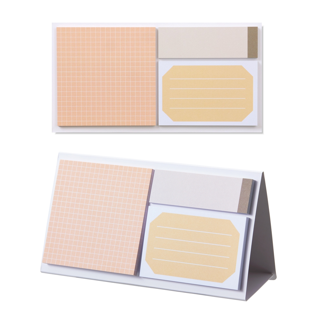 EMILY Sticky Notes Set (Assort 01 Sandfarben) Haftnotizen | by KING JIM 