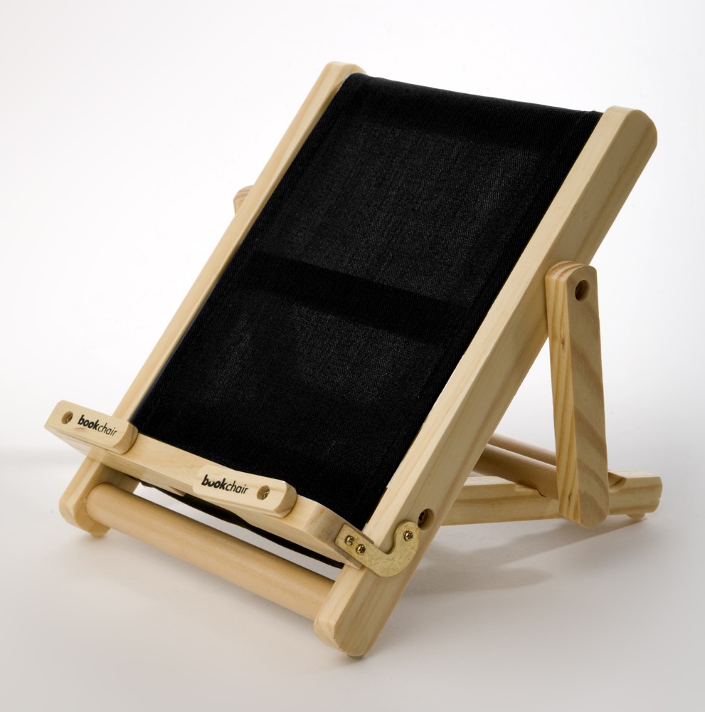 9781905107070Tynt3IY198Ujs Bookchair (Medium) | Schwarz | Leseständer aus Holz | Für Bücher,und Tablets