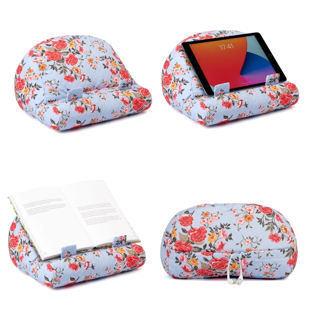 Bookcouch Roses - Lesekissen für Bücher und Tablets - Buchständer - Tablethalter  Bookcouch Roses - Lesekissen für Bücher und Tablets - Buchständer - Tablethalter