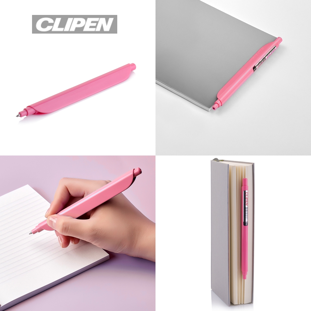 CLIPEN (Salmon Pink) Gelschreiber mit Clip Kopie