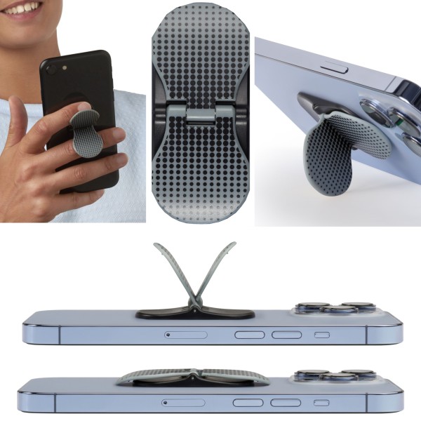 zipgrips (Black Dots) | 2 in 1 phone grip & stand