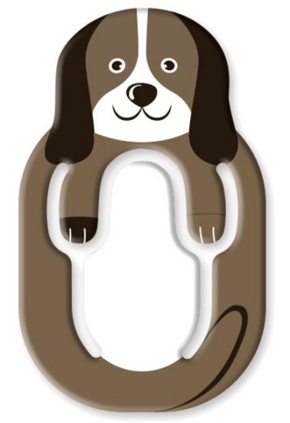 Flexistand (Dog) | flexibler Handyaufsteller | für alle Handys und Mini-Tablets | superflach