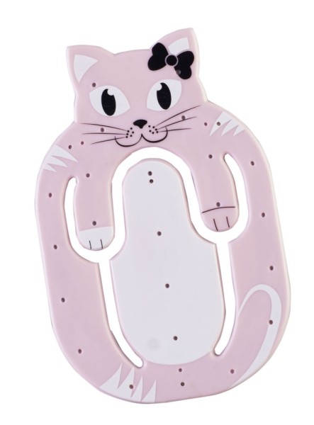 Flexistand (Pink Cat) | flexibler Handyaufsteller | für alle Handys und Mini-Tablets | superflach